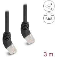 DeLOCK Patch-Kabel - RJ-45 (M) gewinkelt zu RJ-45 (M)