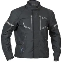 Lindstrands Lomsen wasserdichte Motorrad Textiljacke, schwarz, 52