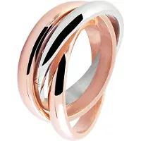 Akzent Fingerring "Anea, langlebig" Gr. 56, bunt (bicolor), Fingerringe, Damen, 56, Edelstahl, Fingerring