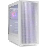 Nox Xtreme Infinity IOTA, Midi Tower, PC, Weiß, ATX, ITX, micro ATX, Edelstahl, Gehärtetes Glas, Taschenlüfter