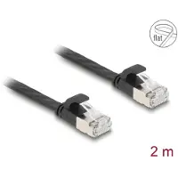 DeLOCK 81165, 2 m, Cat6a, U/FTP (STP), RJ-45, RJ-45, Schwarz
