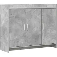 Syfax Sideboard Betongrau 98,5 x 33 x 80 cm Holzwerkstoff