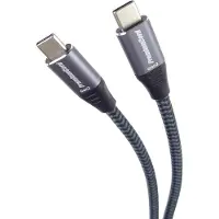 PremiumCord USB-C to USB-C Braided Grau 2 m USB-Kabel