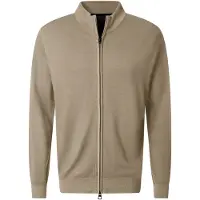 Pierre Cardin Strickjacke "Strickjacke", Herren, Gr. XXL, grau (pelican), Obermaterial: 100% Wolle WO., uni, modern fit, ohne Ausschnitt, Strickjacken Strickjacke, aus 100% Wolle