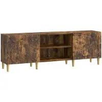 Syfax TV-Schränk 150 x 31 x 50 cm Geräucherte Eiche Holzwerkstoff