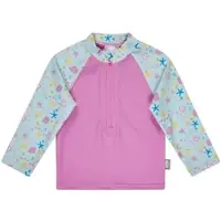 Sterntaler Badeanzug "Badeshirt langarm Muschel", Kinder, Gr. 116, EURO, pink (perlrosa), Badeanzüge Badeanzug