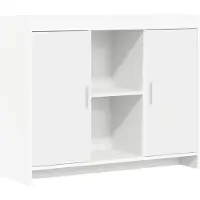 Syfax Sideboard Weiß 98,5 x 33 x 80 cm Holzwerkstoff