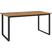 Syfax Gartentisch mit Beinen in U-Form 160x80x75 cm Massivholz Akazie