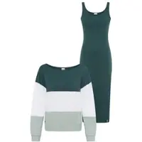 Kangaroos 2-in-1-Kleid Set, 2 tlg. tlg. mit Streifenshirt im Lagenlook