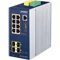 Planet IGS-5225-8P4S, Managed, L2+, Gigabit Ethernet (10/100/1000), Vollduplex, Power over Ethernet (PoE), Wandmontage