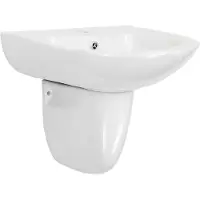 vidaXL Waschbecken Weiß 52 x 45 x 49 cm Glasierte Keramik