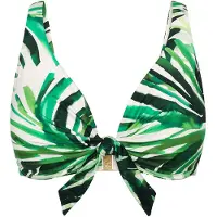 Triumph Bügel-Bikini-Top "Summer Palm W", Damen, Gr. 46, Cup C, grün (grün combination), Microfaser, Obermaterial: 55% Polyamid, 45% Elasthan, Bikini-Oberteile Bügel-Bikini-Top, weich und formend