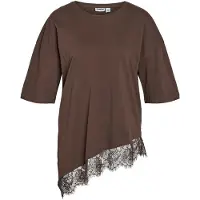 Noisy May Spitzenverzierter T-shirt