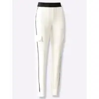 Création L Jogger Pants , Damen, Gr. 48, Normalgrößen, weiß (ecru), 75% Polyamid, 25% Elasthan, unifarben, Hosen Jogger Pants