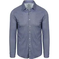 Desoto Hemd Oxford Optics Blau