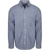 Gant Hemd Cotton Leinen Blau - XL