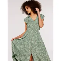 Apricot Maxikleid "Maxikleid" Nicht angegeben, 1 tlg. mit bestickter Bordüre