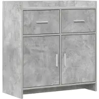 Syfax Sideboard Betongrau 75 x 36 x 80 cm Holzwerkstoff