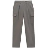 Bugatti Cargohose "Stretch-Mix", Damen, Gr. 46, Normalgrößen, grau (250, grau), 65% Polyester, 32% Viskose, 3% Elasthan, unifarben, normal, Hosen Cargohose, mit Bundfalte & normaler Passform