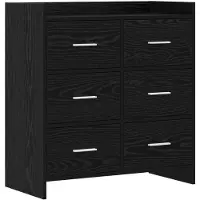 vidaXL Sideboard Schwarze Eiche 75 x 33 x 80 cm Holzwerkstoff
