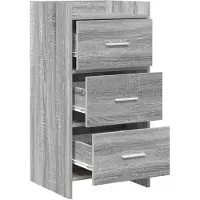 vidaXL Sideboard Grau Sonoma 40 x 36 x 80 cm Holzwerkstoff