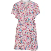 Vila Vipaddina Kurzes Kleid Mit V-ausschnitt