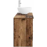 vidaXL Badezimmermöbel-Set 2 stk. Altholz Holzwerkstoff