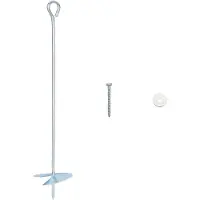 vidaXL Erdanker 10 stk. Ø10 x 50 cm Galvanisiertes Metall Silber