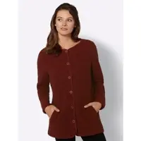 Witt Weiden Teddy-Fleecejacke in rotbraun | Gr.: 48