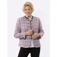 Witt Weiden Bouclé-Blazer in mauve-schwarz-gemustert | Gr.: 40