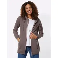 Witt Weiden Sweatjacke in dunkeltaupe | Gr.: 44