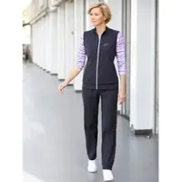 Catamaran Trainingshose , Damen, Gr. 54, Normalgrößen, bunt (marine, flieder), 100% Polyester, gemustert, mehrfarbig, unifarben, lang, Hosen Trainingshose