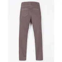 Casual Looks Schlupfhose , Damen, Gr. 50, Normalgrößen, grau (dunkeltaupe), 65% Baumwolle, 33% Polyester, 2% Elasthan, unifarben, lang, Hosen Schlupfhose