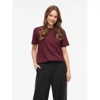 Vila "VINORA S/S T-SHIRT - NOOS" Baumwollmischung, regular fit