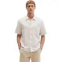 Marc O'Polo Kurzarmhemd , Herren, Gr. XL, N-Gr, beige (light oat), Web, Obermaterial: 50% Baumwolle, 50% Leinen, regular fit normal, Hemden Kurzarmhemd, regular aus Leinen-Bio-Baumwoll-Mix