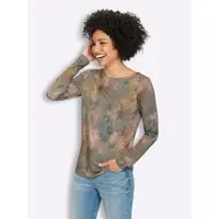HEINE Druck-Shirt in jade-graphit-bedruckt | Gr.: 40