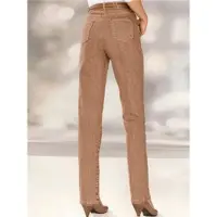 Casual Looks 5-Pocket-Jeans , Damen, Gr. 25, Kurzgrößen, braun (camel), 98% Baumwolle, 2% Elasthan, unifarben, lang, Jeans 5-Pocket-Jeans