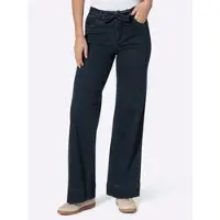 HEINE Bequeme Jeans , Damen, Gr. 50, Normalgrößen, dunkelblau, 63% Baumwolle, 35% Lyocell, 2% Elasthan, unifarben, lang, Jeans Bequeme Jeans