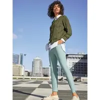 Inspirationen Bequeme Jeans , Damen, Gr. 46, Normalgrößen, kalkmint, 96% Baumwolle, 4% Elasthan, unifarben, lang, Jeans Bequeme Jeans