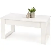 Feldmann-Wohnen Couchtisch Nea Wohnzimmertisch mit Schublade Farbe und Größe wählbarweiß