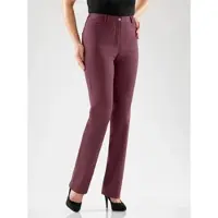 Cosma Funktionshose , Damen, Gr. 52, Normalgrößen, rot (bordeaux), 97% Baumwolle, 3% Elasthan, unifarben, lang, Hosen Funktionshose