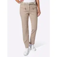 Casual Looks Webhose , Damen, Gr. 46, Normalgrößen, beige, 98% Baumwolle, 2% Elasthan, unifarben, Hosen Webhose