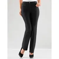 Cosma Dehnbund-Jeans , Damen, Gr. 54, Normalgrößen, schwarz, 76% Baumwolle, 22% Polyester, 2% Elasthan, unifarben, lang, Jeans Dehnbund-Jeans