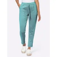 Inspirationen Jogger Pants , Damen, Gr. 20, Kurzgrößen, ozean, 58% Viskose, 36% Polyamid, 6% Elasthan, unifarben, Hosen Jogger Pants