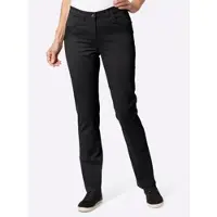Casual Looks Bequeme Jeans , Damen, Gr. 48, Normalgrößen, schwarz, 98% Baumwolle, 2% Elasthan, unifarben, lang, Jeans Bequeme Jeans