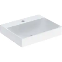 Geberit Aufsatzwaschtisch One 50x40cm, o. ÜL, we. K-Tect, Hahnl. mit.