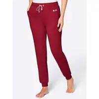Witt Weiden Dehnbund-Hose FEEL GOOD, Damen, Gr. 24/25, Kurzgrößen, rot (kirsche, weiß), 50% Baumwolle, 50% Polyester, unifarben, Hosen Dehnbund-Hose