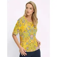 HEINE Druck-Shirt in sonnengelb-limone-bedruckt | Gr.: 44