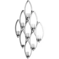 Fink Teelichthalter Maruf silberfarben - (H) 84 cm | Gr.: onesize