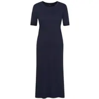 Bugatti Strickkleid , Damen, Gr. S, Normalgrößen, blau (390, marine), 96% Viskose, 4% Elasthan, unifarben, normal, Kleider Strickkleid, mit Seitenschlitzen